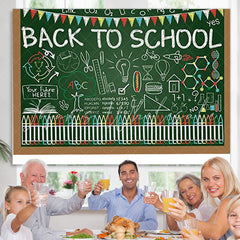 Lofaris Blackboard graffiti alphabet back to school Backdrop
