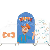 Lofaris Blippi Artist Glasses Bow Tie Arch Backdrop Kit