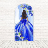 Blue 15 Years Quincea?era Elegant Arch Backdrop For Grand Events