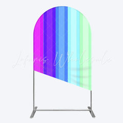 Blue ABC Colors Arch Backdrop for School Party Theme