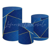 Blue and Golden Elegant Themed Cover Cylinders Kit