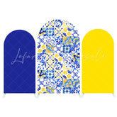 Blue And White Porcelain Birthday Baby Shower Party Arch Backdrop Wall Cloth Cover