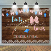 Lofaris Blue Baits Or Pink Bows Baby Shower Backdrop Decoration