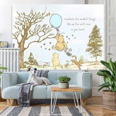 Lofaris Blue Balloons Cute Bear Happy Birthday Party Backdrop