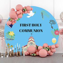 Lofaris Blue Church First Holy Communion Baptism Backdrop