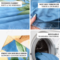 Blue Hot Air Balloon Arch Backdrop Wall Cloth Cover For Birthday Baby Shower Party