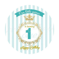 Lofaris Blue Little Prince Is Turning One Birthday Backdrop