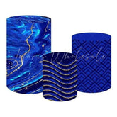 Blue Ocean Waves Themed Cover Cylinders Kit