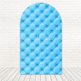 Blue Royal Crown Theme Arch Backdrop For Elegant Celebration