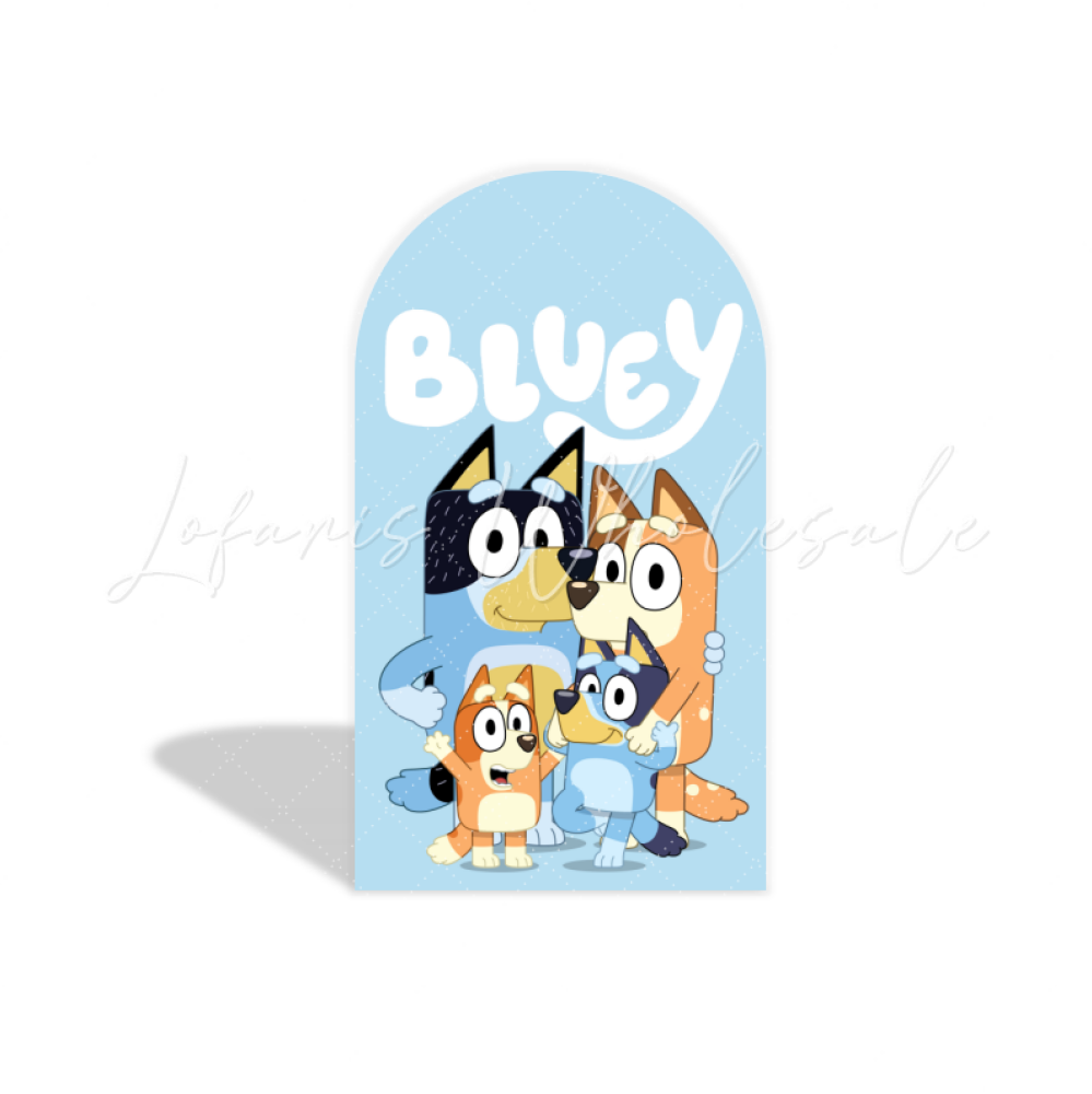Bluey arch Birthday Party Arch Backdrop Wall Cloth Cover