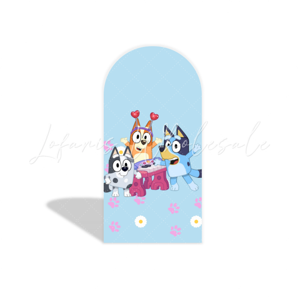 Bluey arch Birthday Party Arch Backdrop Wall Cloth Cover