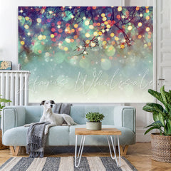 Lofaris Blurred And Glitter Gender Reveal Mysterious Backdrop