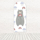 Boho Bear Gentle Forest Soul Arch Backdrop For Rustic Baby Event