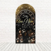 Bokeh Clock New Year Night Arch Backdrop For Festive Bash Theme