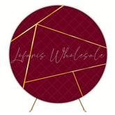 Bold Red Round Backdrop For Eye-Catching Party Decoration Theme