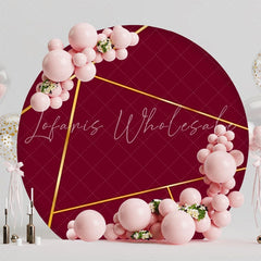 Bold Red Round Backdrop For Eye-Catching Party Decoration Theme