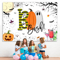 Lofaris Boo Bash! Pumpkin Cocktail Halloween theme Backdrop