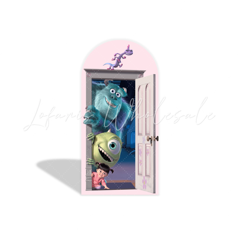 Boo Monster Inc arch Birthday Party Arch Backdrop Wall Cloth Cover