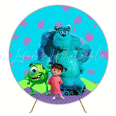 Boo Monsters Fun Cartoon Round Backdrop For Kid?¡¥s Party Theme