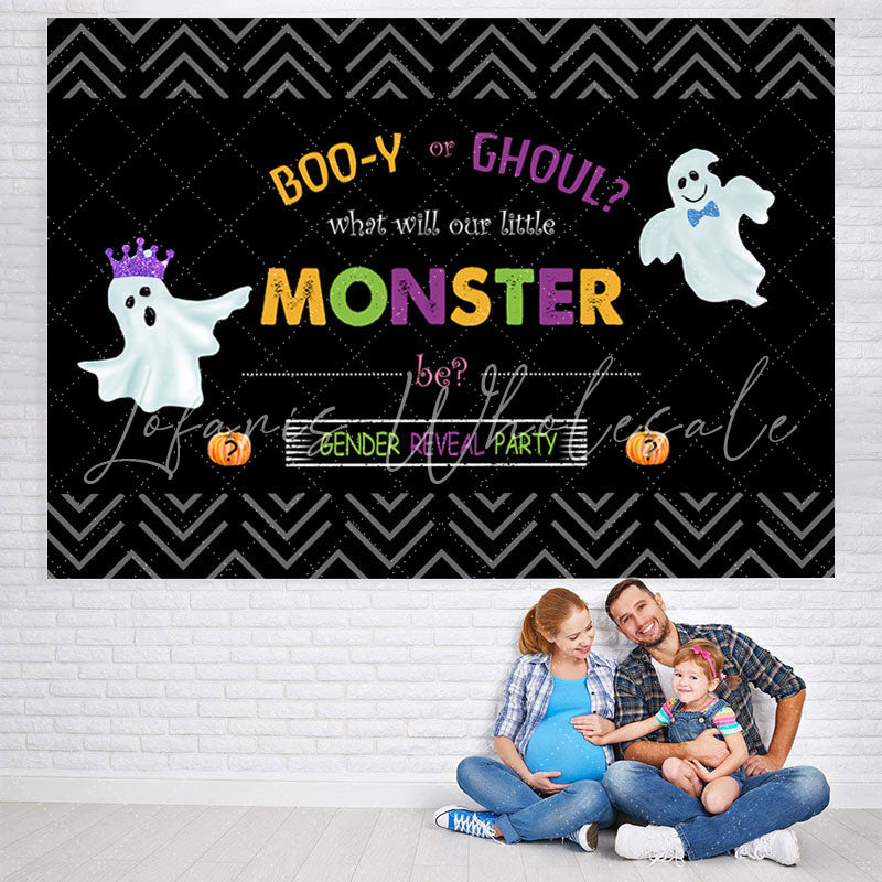 Lofaris Boo Or Ghoul Themed Baby shower Backdrop for Gender Reveal