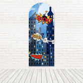 Boom Comic Energy Style Blast Vibe Arch Backdrop For Boys Birthday Day