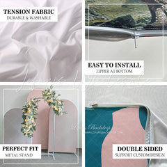Lofaris Boom Night City Pink Sky Birthday Arch Backdrop Kit