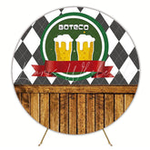 Boteco Beer Round Backdrop for Brazilian Party Event