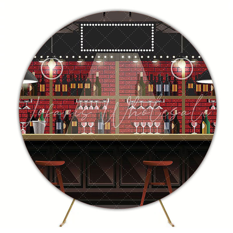 Boteco Round Backdrop for Brazilian Themed Party