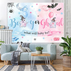 Lofaris Boy Or Ghrl Halloween Theme Baby Shower Backdrop