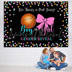 Lofaris Cute Black Colored Bokeh Baby Shower Backdrop