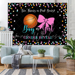 Lofaris Cute Black Colored Bokeh Baby Shower Backdrop