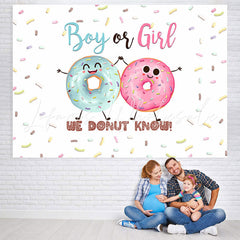 Lofaris Cute We Donut Know Sweet Baby Shower Backdrop