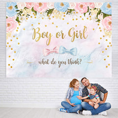 Lofaris Cute What Do You Think Backdrop For Baby Shower