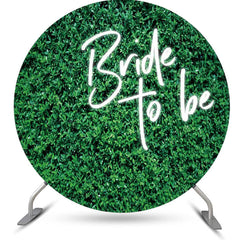 Lofaris Bride To Be Greenery Leaves Circle Wedding Backdrop