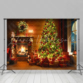 Lofaris Bright Closet And Merry Christmas Trees Theme Backdrop