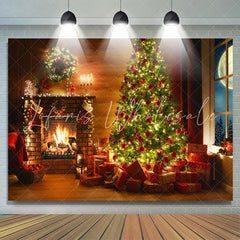 Lofaris Bright Closet And Merry Christmas Trees Theme Backdrop