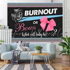 Lofaris Burnout Or Bows What Will Baby Be Shower Backdrop