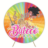 Buteco Round Backdrop for Brazilian Theme Celebration