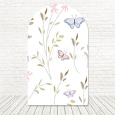 Butterflies Colorful Wings Arch Backdrop For Garden Photo Shoot