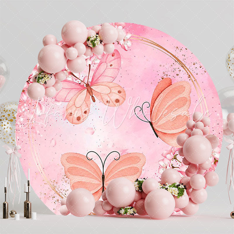 Butterfly World Round Backdrop for Nature Celebration