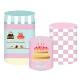 Cake Bakery Sweet Treats Themed Cover Cylinders Kit
