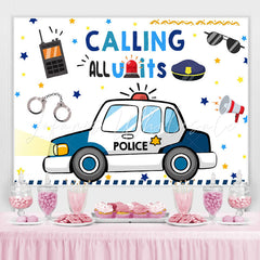Lofaris Calling All Units Lovely Cartoon Birthday Backdrop