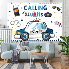 Lofaris Calling All Units Lovely Cartoon Birthday Backdrop
