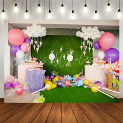 Lofaris Candy Balloons Dessert Party Scene Birthday Backdrop