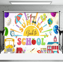 Lofaris Car Bag Book So Long Summer Back To School Backdrop