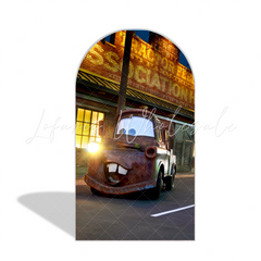 Cars Mcqueen Theme Happy Birthday Party Arch Backdrop Wall Cloth Cover