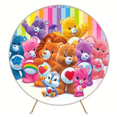 Care Bears Round Backdrop For Fun Kids Party Celebration Theme