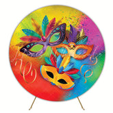 Carnival Samba Round Backdrop for Fun Celebration