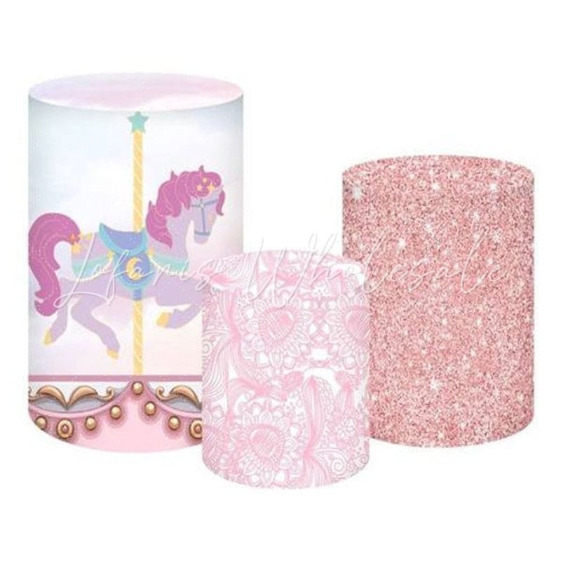 Carousel Fun Fair Themed Cover Cylinders Kit