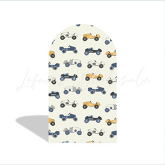Cars Donut Birthday Baby Shower Party Arch Backdrop Wall Cloth Cover